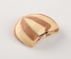 cookies or butter cookies white chocolate on background.