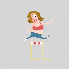 3d illustration, sport, cycling, girl