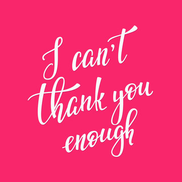 Thank you Family Positive quote lettering