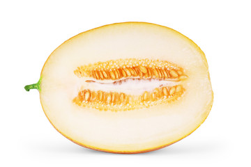cantaloupe melon isolated on white background