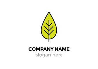 elegant leaf logo