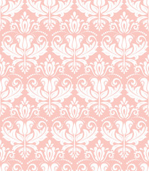 Seamless Damask Vector Background