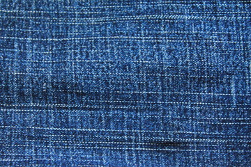 Jeans texture. Blue denim background. Cloth pattern 