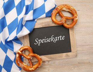 Speisekarte Oktoberfest