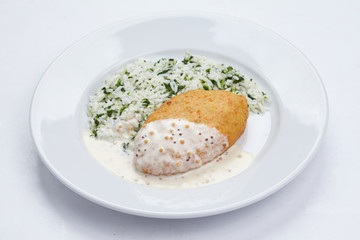 cutlet with rice