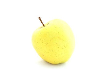 Yellow Apple on a white background