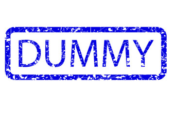 Rubber Stamp Effect, Dummy, Isolated on White