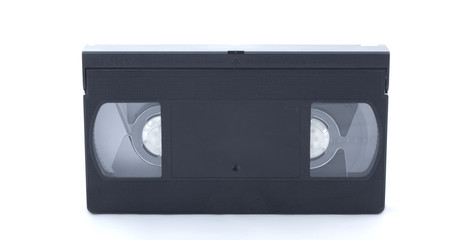 Videocassette on white background, isolated