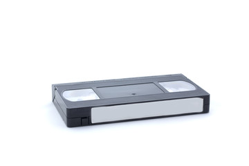 Videocassette on white background, isolated