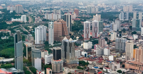 Fototapeta na wymiar Kuala Lumpur skyline, Malaysia