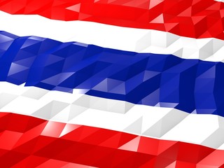 Flag of Togo 3D Wallpaper Illustration