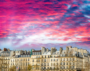 Fototapeta na wymiar Paris, aerial city skyline