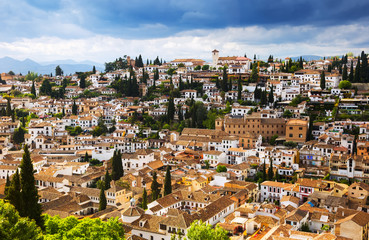 Fototapeta na wymiar Top view of Granada