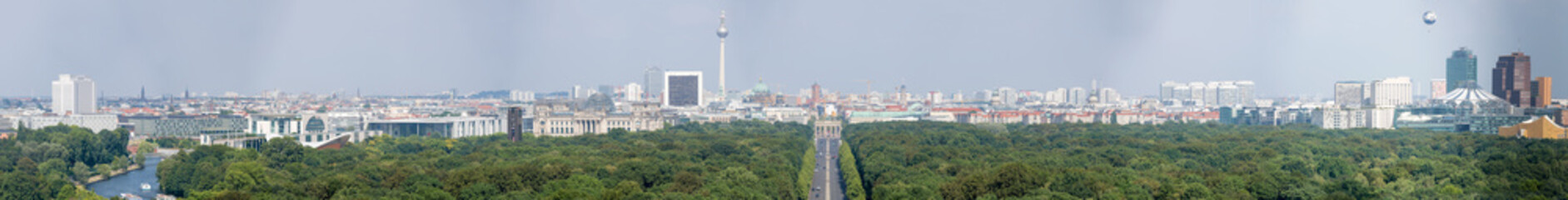 Magnificent Berlin Panorama from Victory Column, Germany © jovannig