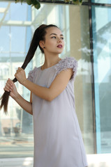 Portrait of a beautiful girl.