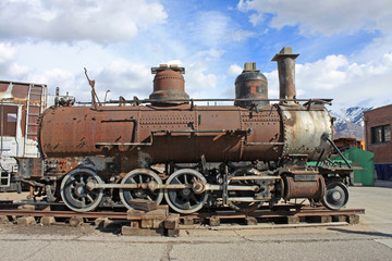 Obraz na płótnie Canvas Vintage steam engine