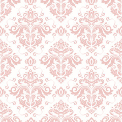 Seamless Damask Vector Background