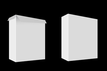 For Template Blank Box, at black  background
