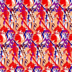 Abstract textile seamless pattern color spots like women