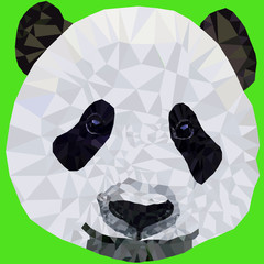 Panele Szklane  wektor kaganiec panda