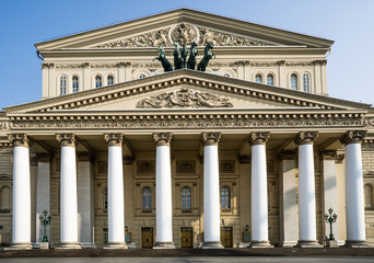 Bolshoi Theatre in the summer.