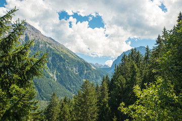 Brandnertal, small beautiful valley in Vorarlberg, Austria