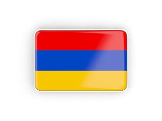 Flag of armenia, rectangular icon