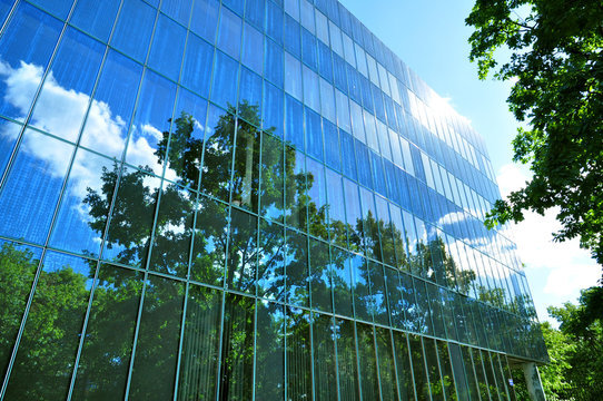 Urban architecture glass building nature environment