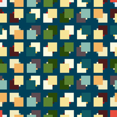 Seamless repeating pattern of colored squares.Vector