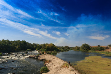 The rapids on the Dniester.