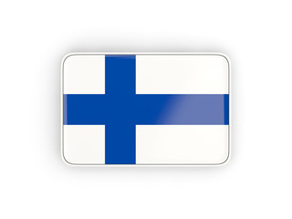 Flag of finland, rectangular icon