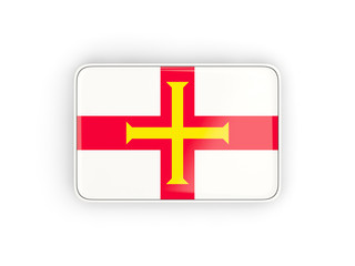 Fototapeta premium Flag of guernsey, rectangular icon