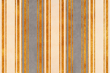 Watercolor beige, gray and golden striped background