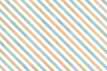 Watercolor beige and blue striped background.