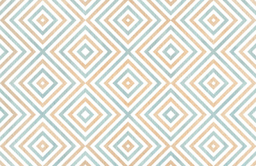 Geometrical pattern in blue and beige colors.