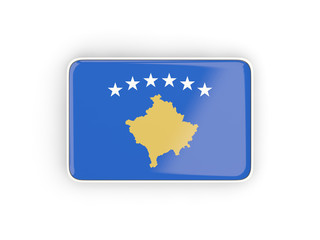 Flag of kosovo, rectangular icon