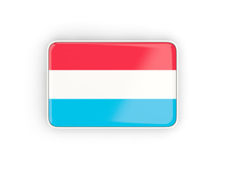 Flag of luxembourg, rectangular icon