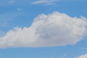 blue sky with cloud