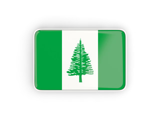 Flag of norfolk island, rectangular icon