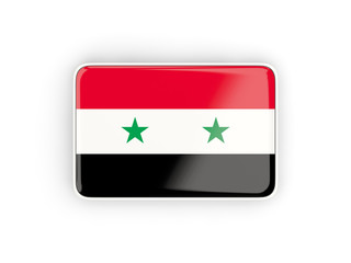 Flag of syria, rectangular icon