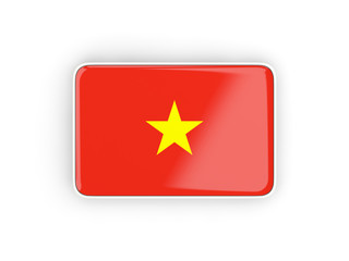 Flag of vietnam, rectangular icon