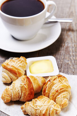 croissant and coffee