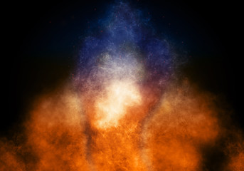 fire explosion background