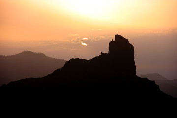 Sunset at Tejeda Valley, Gran Canaria, Spain