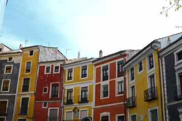 Colourful houses in Cuenca, Spain