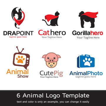 Animal Logo Template Design Vector