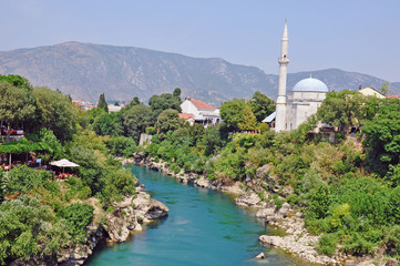 View of Mostar old town