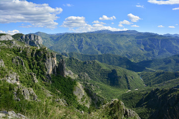 The landscape close to the village of Dolovi near the border between Bosnia and Montenegro.
