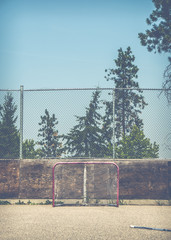 Fototapeta premium Empty Hockey Net