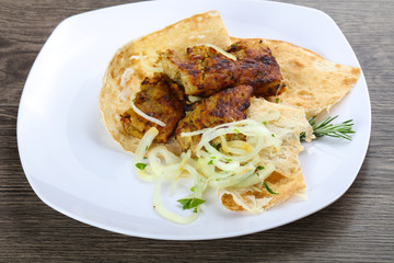 Vegetarian potato kebab